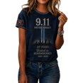 thumbnail image 2 of 9/11 25th Anniversary Shirt T Shirts for Women We Will Never Forget 911 Patriotic Vintage Memorial Day Faith Tee White XXXL, 2 of 3