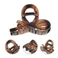 thumbnail image 2 of Unique Bargains 1 Pc Grace Cross Hair Clips for Home Bright Brown, 2 of 5