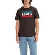 Levis Mens Sportswear Logo Graphic Short Sleeve T Shirt Hot Fudge Black Small