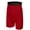 Z02 Red, variant on Sauna Shorts for Men Casual Loose Fit Sweat Shorts Gym Workout Shorts Compression Elastic Waist Bottoms Summer Sportswear Clothing Black, Size XXL