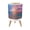 Color 1, variant on Small Trash Can with Lid Pink Sunset 1.8 Gallon Dog Proof Trash Can Round Garbage Can Waste Bin Wastebasket for Bathroom Bedroom Living Room
