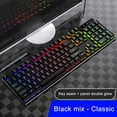 Luoyaxxxxx LED Backlit USB Gaming Keyboard Fashion Mechanical Keyboard
