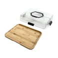 thumbnail image 1 of Bdday Portable Travel Charcuterie Board With Locking Lid Handle And Compartments Cheese Board Kitchen Bamboos Chopping Board, 1 of 4