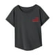 thumbnail image 4 of Camiseta de mujer de verano elegante cuello redondo para oficina calle vacaciones desplazamientos XL, 4 of 7