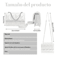 thumbnail image 3 of Bolsa Bandolera Mujer Moda Dama Bolsas Mujer 4 Xtellar rosa, 3 of 3