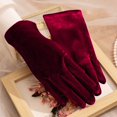 thumbnail image 2 of TINZ Velours Opera pour Mariage Robe de Soirée Style Courte Longueur Tenue Formelle Réception Banquet Fête Gants Élégants Mitaines Gants de Ski Mitaines Hommes, 2 of 6