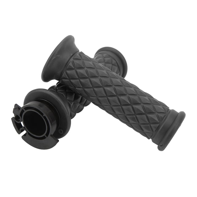 1 par de empuñaduras del acelerador de 22 mm, agarre cómodo universal, aptas para scooter GY6 50 cc 80 cc 125c 150 cc, color negro