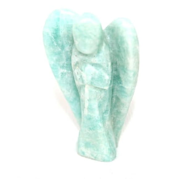 Jet Amazonite 2 Pouces Ange Pierre Précieuse Croissance Spirituelle Divine Protection Inspiration Puissant Cadeau Archange