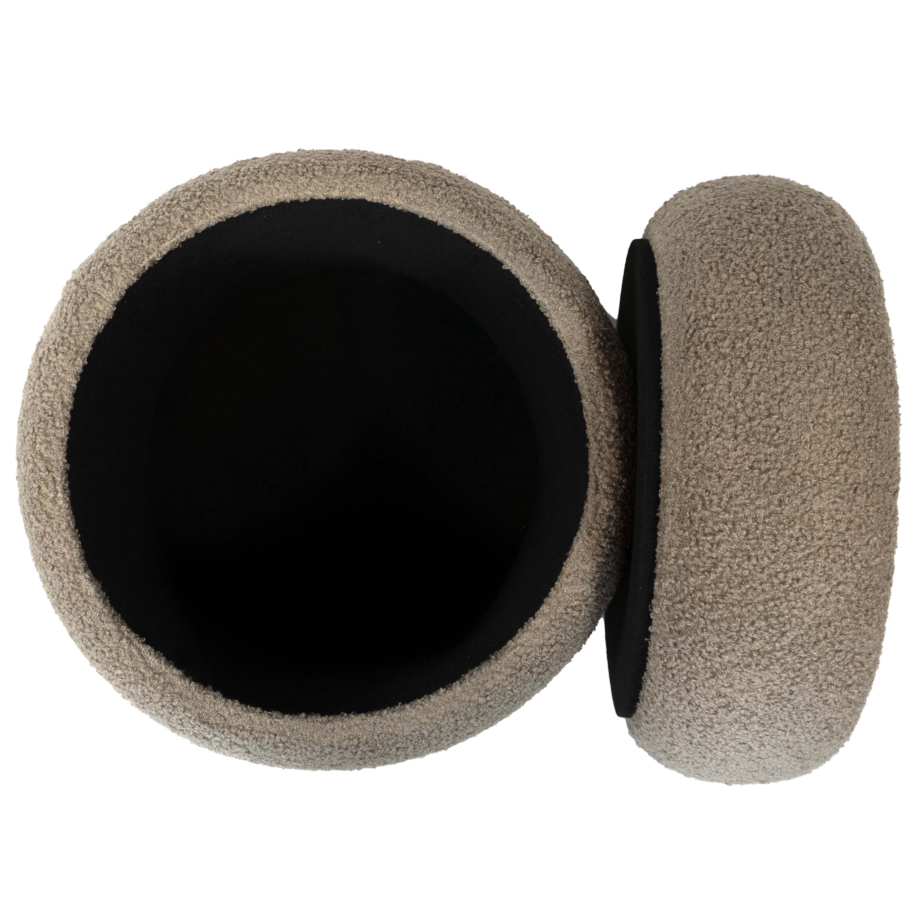 Mainstays Boucle Cloud Storage Ottoman, Taupe