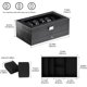 thumbnail image 5 of ProCase Caja para Reloj de 12 Ranuras, Estuche Organizador de Relojes de 2 Pisos con Tapa Vidrio Anti-polvo Almacenaje Guardarrelojes para Hombres y Mujeres (NegroRayado), 5 of 14