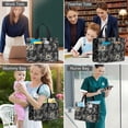 thumbnail image 6 of Canvas Tote Bag for Women with Compartments, Large Cute Floral Teacher Student Shoulder Bag Nurse Purses Crossbody Bags Work Laptop Book Bag Satchels Handbags, 6 of 6
