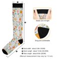 thumbnail image 3 of FORMRS Womens Knee High Socks Casual Long Thick Travel Daily Wear, 2 Pairs, Floral Easter Eggs, 3 of 6