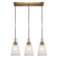 thumbnail image 5 of LNC sduiaor 3-Light Linear Kitchen Island Light, Gold and Black Modern Textured Glass, 5 of 14