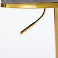 thumbnail image 4 of Set of 2 Modern Bar Chair with Golden Color Iron Tube Legs, Soft Cushions and Comfortable Backrest, Suitable for Dining Room, Living Room, Cafe, Bar Stool (Grey), 4 of 11