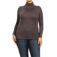 thumbnail image 2 of Women's Plus Size Long Sleeve Turtleneck Sweater Tops(Pack of 2), 2 of 5