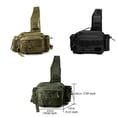 thumbnail image 4 of Xingzhi Sacs à Pêche Compartiments Sac Banane Portable Utilitaire de Chasse Sac de Rangement Grande Capacité Sac à Main Kaki, 4 of 6