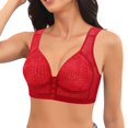 thumbnail image 2 of Fsqjgq Womens Underwear Sports Bras for Women High Support Adhesive Bras Front Closure Cotton Bras Comfort No Underwire Bra Plus Size Wireless Bra Nipple Covers Lightly Lined Bralette Bras Corsets, 2 of 5