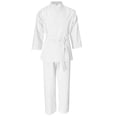 thumbnail image 2 of Adultos Unisex Taekwondo Karate Traje de Entrenamiento de Artes Marciales - Blanco, METRO SM SunniMix Uniforme de Taekwondo, 2 of 8