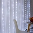 thumbnail image 5 of Guirnalda de luces LED para cortina navideña, control remoto por USB, cadena de luces de hadas, decoración para bodas, fiestas, dormitorios, exteriores y hogar, 5 of 5