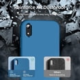 thumbnail image 4 of [3 in 1 for iPhone Xr Case, with 2 Pack Screen Protector, Liquid Silicone Slim Shockproof Protective Phone Case 6.1 inch [Microfiber Lining] (Navy Blue)…, 4 of 12