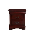thumbnail image 3 of Bowery Hill Traditional / Modern Wood Nightstand in Cherry Finish, 3 of 6