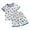 Sky Blue, variant on Ulanda Baby Pajamas Set, 2-Piece Short Sleeve Sleepwear, Soft Breathable Printed Pajamas 18 Months–7 (Blue, 1-2 Years)