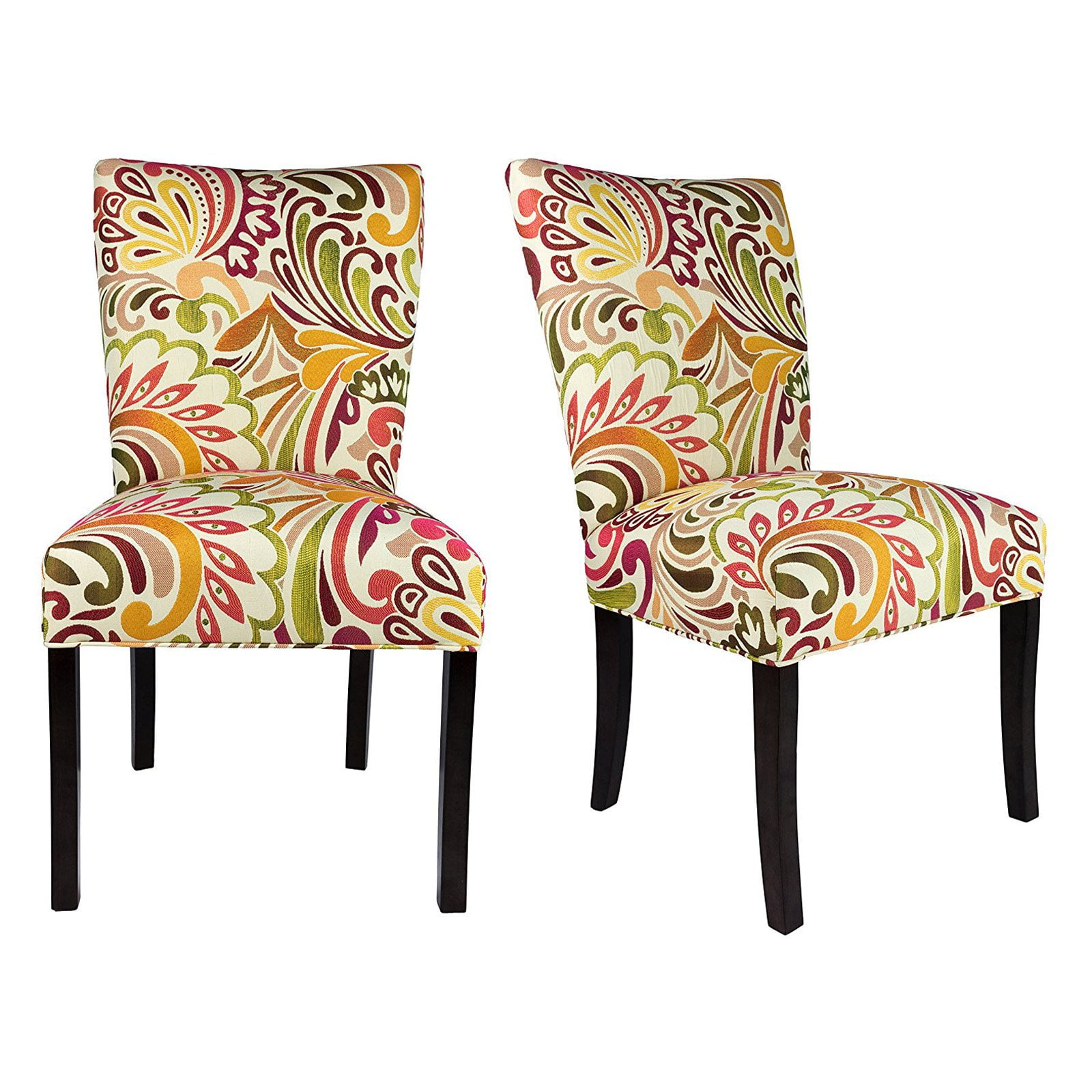 Sole Designs Julia Collection Patterned Upholstery Armless Dining Chair ...