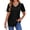 A Black, variant on Blouses for Women Dressy Casual V Neck Pleated Tunic Tops Summer Short Sleeve Boho Shirts