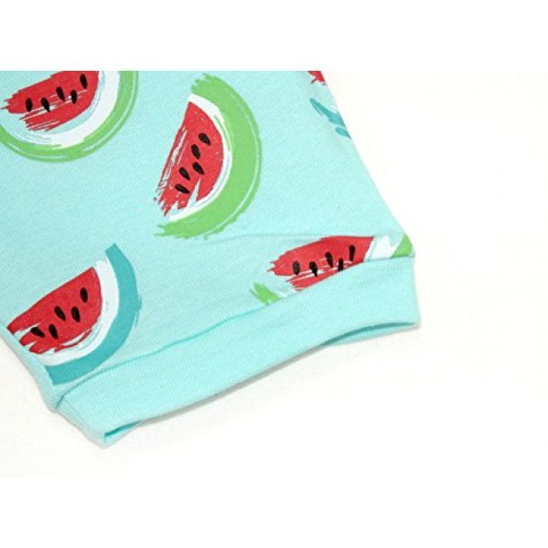 Elowel Girls Watermelon 2 Piece Pajama Set 100 Cotton Size 4 Walmart