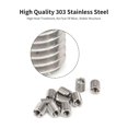 thumbnail image 3 of ZOUSSIQI Slotted Thread Insert Nut, Stainless Steel Fastener, M3x0.5mm Internal Thread, Length 6mm, Thread Repair Kit for Automotive, Aviation and DIY Projects CA919-29316, 3 of 9