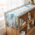 thumbnail image 6 of Table Runners 72 Inches Long Dress Scarves, Jellyfish Coastal Farmhouse Kitchen/Dining Table Runner, Coffee Tablerunners, Summer Nautical Starfish Coral Grey Wooden 16x72 Inch, 6 of 9