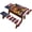 American Flag Highland Cattle, variant on Fall Pumpkins Picnic Table Cover with Bench Covers Elastic Fitted Outdoor Camping Essentials, Travel Accessories Table and Seat Covers for Patios, Yards 72x30in