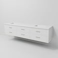 thumbnail image 6 of Castor 80 in W White Double Bath Vanity and Cultured Marble Top, 6 of 10