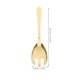 thumbnail image 2 of Golden Stainless Steel Salad Serving Set for Salad 2Pcs Tableware Utensils, 2 of 4