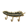 thumbnail image 1 of Old cloakroom wall hook door key hook (07horizontal section-aged gold), 1 of 6