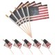 thumbnail image 1 of Handheld American Flag 10Pcs Easy Handheld Polyester Stick National Flag Decoration, 1 of 5
