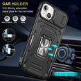 thumbnail image 3 of Sumao for iPhone 15 Plus Case With Ring,Military Grade Shockproof Liquid Silicone Slim Phone Case-Black, 3 of 11