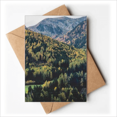 thumbnail image 1 of Mountain Science Nature Scenery Green Greeting Cards You are Invited Invitations, 1 of 3