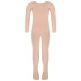thumbnail image 2 of Rswnyirn Kids Girls Fleece Lined Thermal Underwear Long John Set Ballet Dance Undergarments Nude A 8, 2 of 8