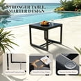 thumbnail image 4 of WWR Rocking Patio Bistro Sets 3 Piece - All-Weather - Conversation Furniture Set, Wicker Rattan Outdoor Front Porch Chair for Balcony, Porch, Garden, Backyard, Poolside, 4 of 8
