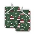 thumbnail image 7 of Yayeee Pot Holders Kitchen Heat Resistant with Pocket 7"x9.8" Cotton Oven Cooking Hot Pads, Christmas Hats, 7 of 7
