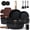 Black, variant on Carote 21-Piece Nonstick Pots and Pans Set, Cookware Set with Detachable Handle and Lids, Induction Compatible, Green