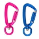 thumbnail image 1 of Paquete de 2 mosquetones giratorios con autobloqueo automático con anillos giratorios para llaveros de camping y senderismo, 1 of 6