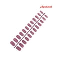 thumbnail image 1 of 1 Set Glue on Nails Medium Length Files Stick Simple Operation Beauty Tool Full Cover Wraps Art Decals Artificial Beauty Tool Manicure Kit Decorations 24, 1 of 6
