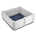 thumbnail image 6 of KFFKFF Puppy Birthing Pen, 48 x 48 x 18.1in, Suitable for Large Breeds, Includes Rails & Washable Pee Pad, White, 6 of 9