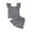 Black, variant on Piomll Outfit Sets For Girls Toddler Sleeveless Plaid Print Vest T Shirt Tops Ruffles Shorts Kids Clothes