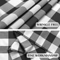 thumbnail image 2 of Softalker Checkered Tablecloth Waterproof Gingham Tablecloth Stain Resistant Washable Outdoor Tablecloth Black and White Plaid Tablecloth 60 x 84inch, 2 of 8