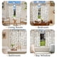 thumbnail image 4 of Cortinas Jinchan 66x91 cm Lino Floral para Cocina, 2 Paneles de Nivel, 4 of 9