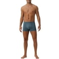 thumbnail image 2 of INSPIRE CHIC Men's Underwear Solid Color Elastic Waist Soft Everyday Boxer Briefs 32 Dark Gray, 2 of 5