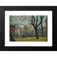 thumbnail image 2 of Stanisław Kamocki 24x18 Black Modern Framed Museum Art Print Titled - Theme from the Planty Park in Krakow (1934), 2 of 5